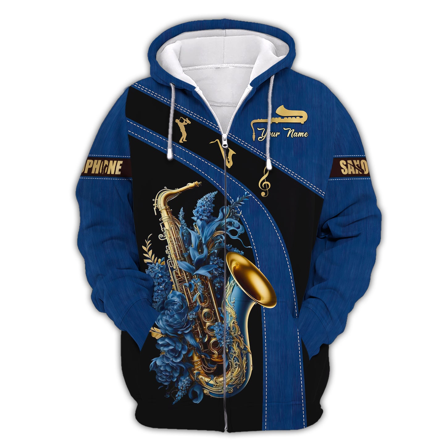 Saxophone Personalized Name 3D Shirt Custom Name Gift For Saxophone Lover