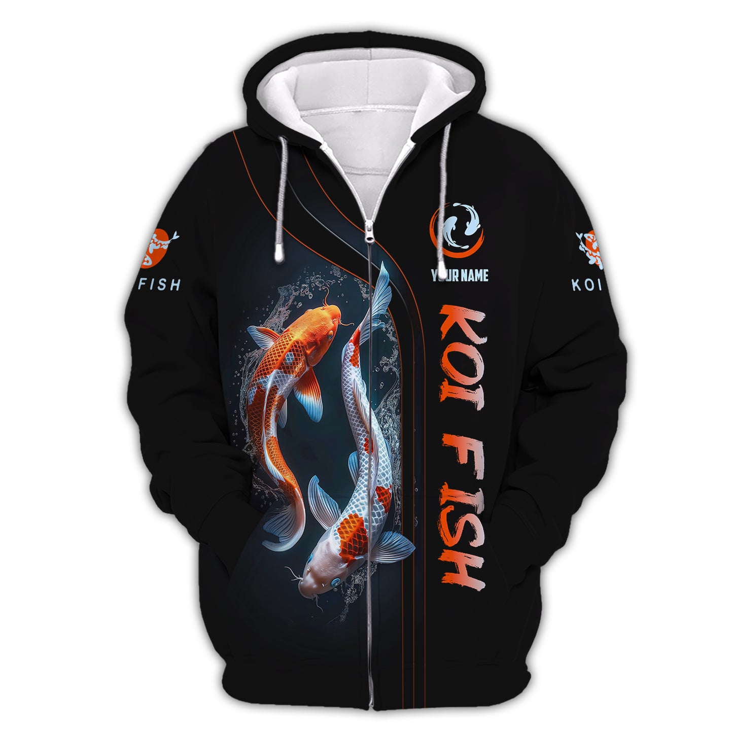 3D Full Print Koi Fish T-Shirts Personalized Name Gift For Koi Fish Lovers