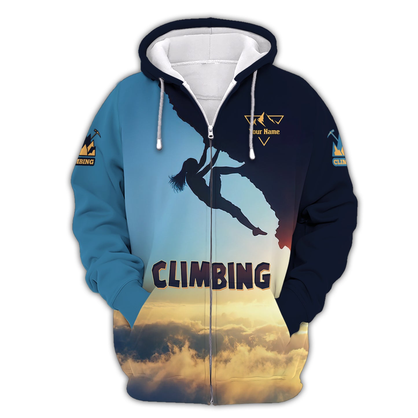 Camiseta personalizada con diseño de escalada al atardecer, regalo para amantes de la escalada, camiseta 3D