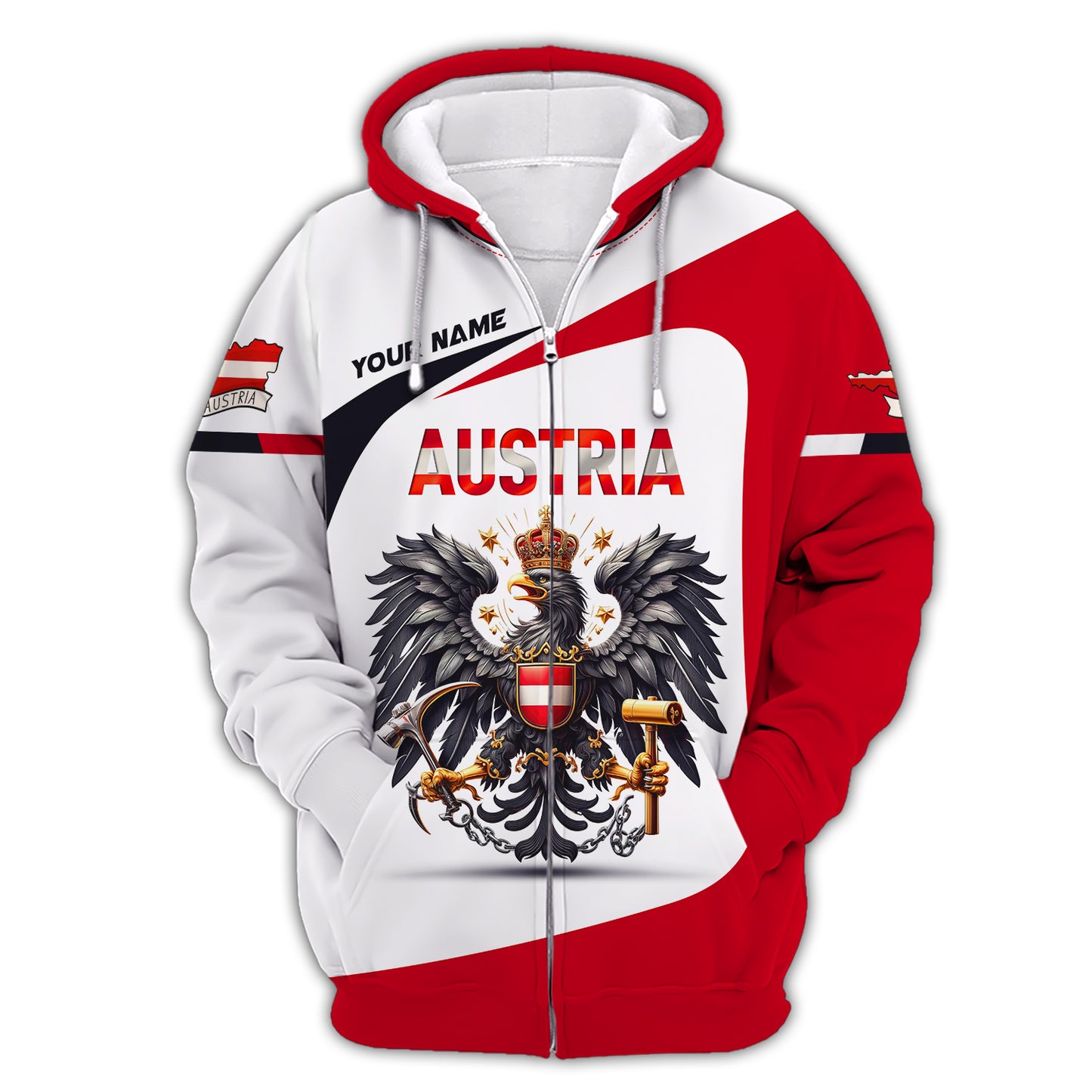 Personalized Austria Pride Shirt - Celebrate Austrian Heritage