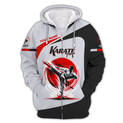 Karate Man Shirt Custom Name 3D Karate Shirt Personalized Gift For Karate Lovers