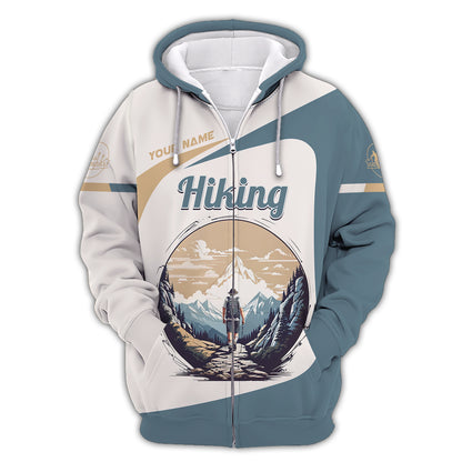 Hiking With The Moutain Custom T-Shirts Hiking 3D Shirt Gift For Hiker Lover