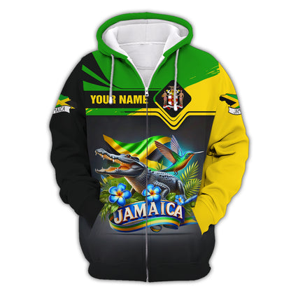 Jamaica Life Shirt Custom Name 3D Full Print Jamaica Shirt Gift For Jamaican Lovers