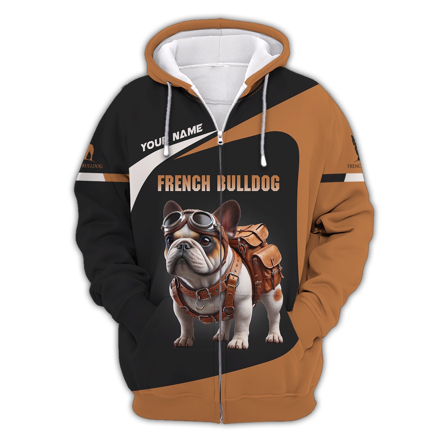 Custom Name T-Shirt Stylish French Bulldog Adventure Gift For Dog Lover