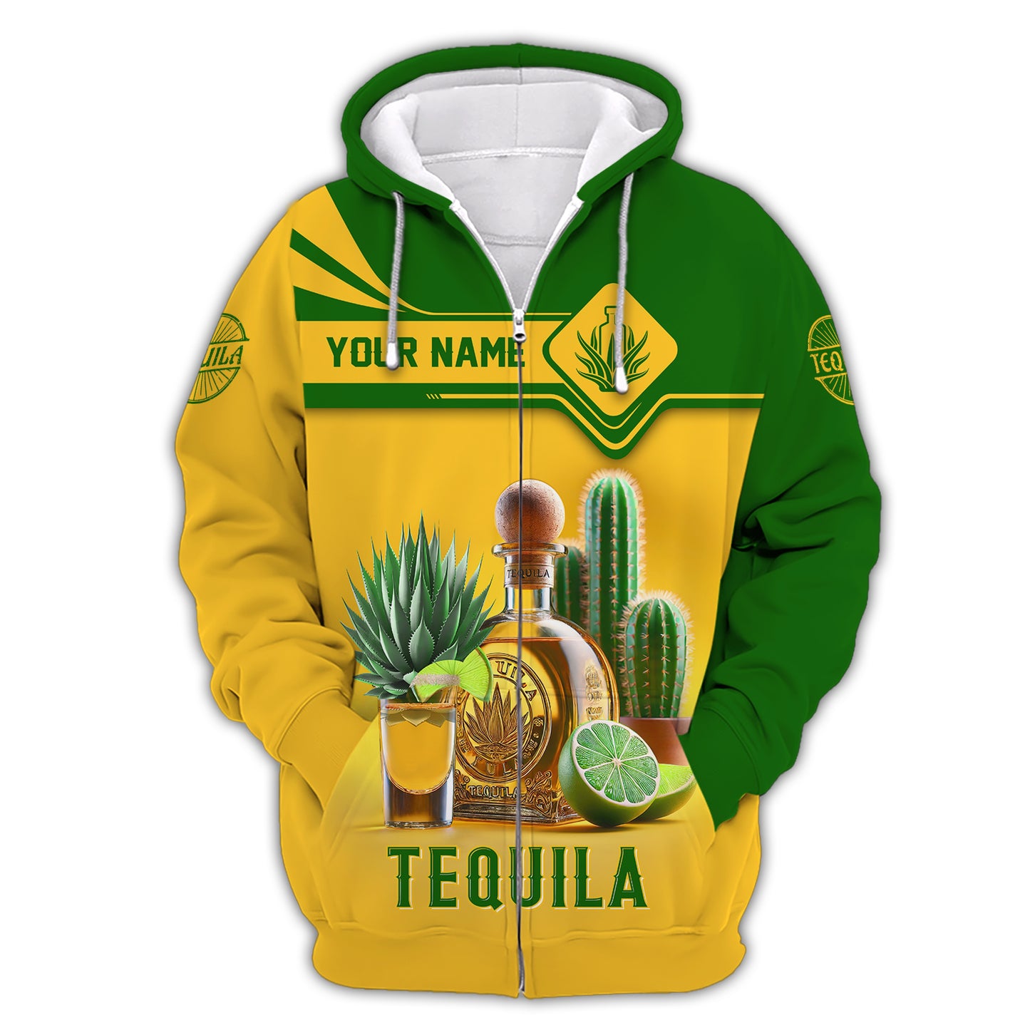 3D Full Print Tequila T-Shirt Personalized Name Gift For Wine Lovers