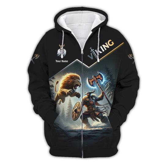 Personalized Viking T-Shirt - Custom Name for Viking Fans