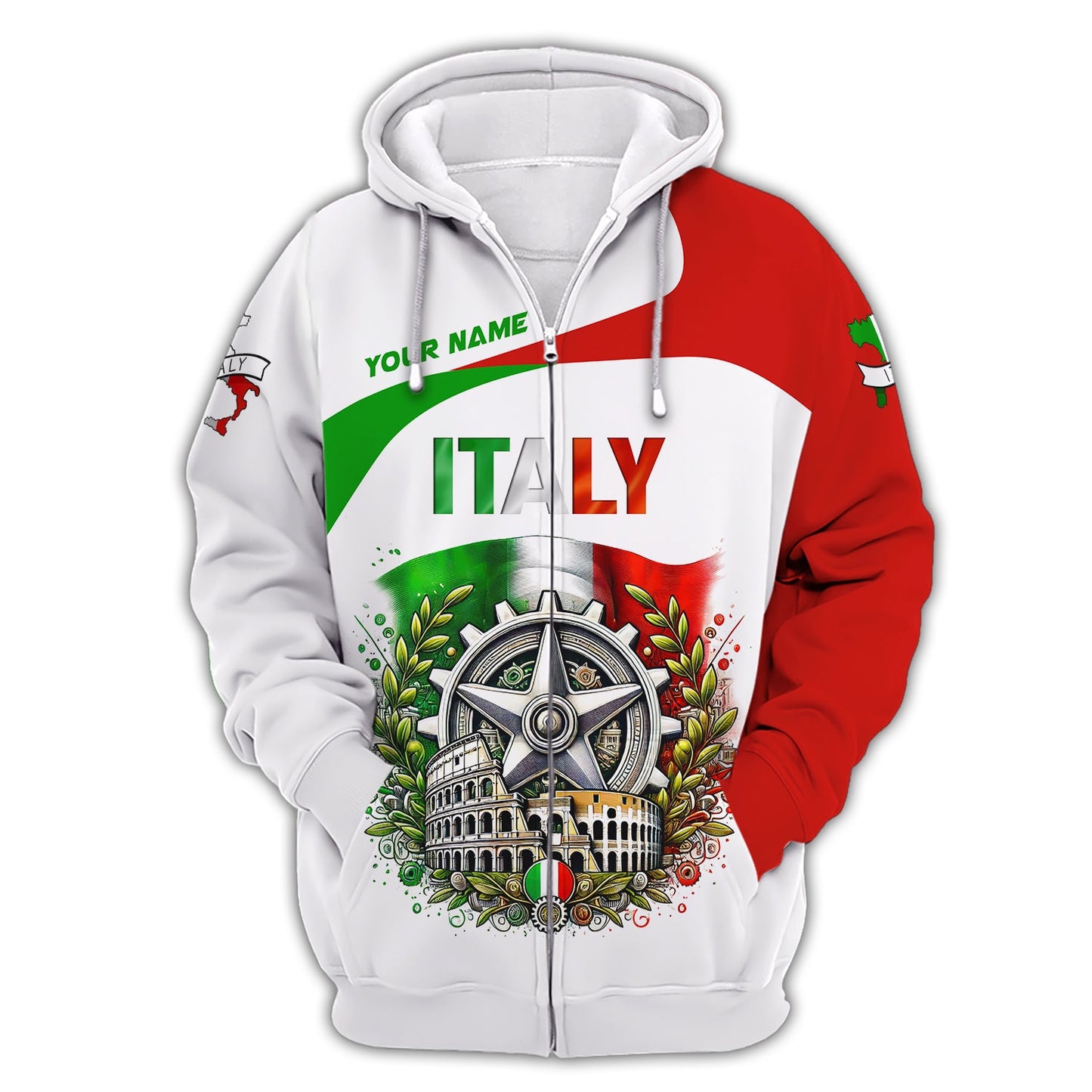 Coat Of Arms Italy Personalized Name 3D Shirt Custom Gift For Italy  Lovers