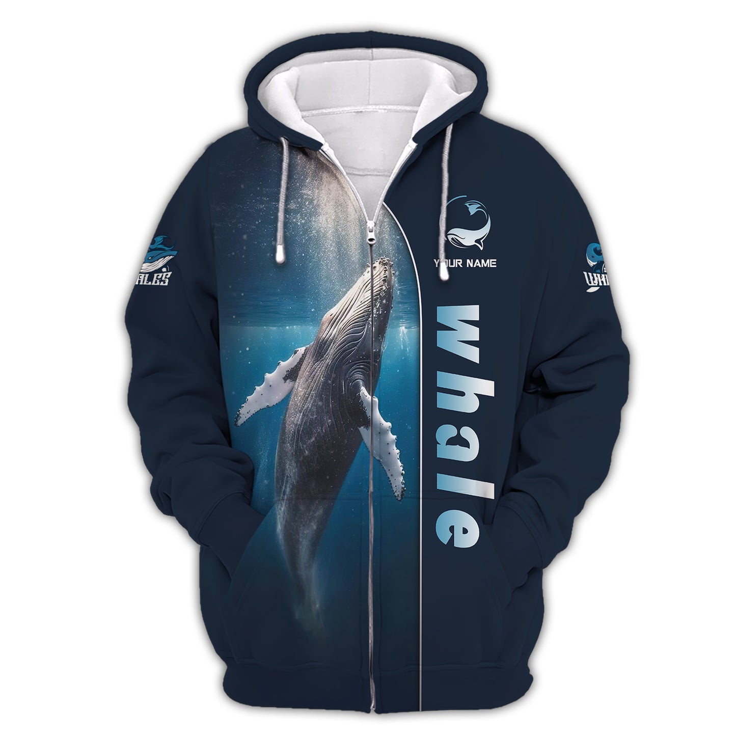 Personalized Name Whale 3D Shirts - Embrace The Spirit Of The Ocean