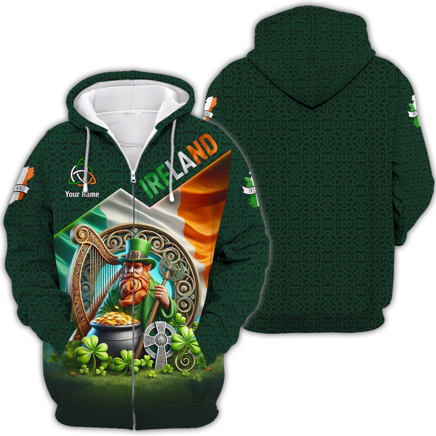 T-shirt personnalisé du patrimoine irlandais - Célébrez la Saint-Patrick avec la fierté irlandaise