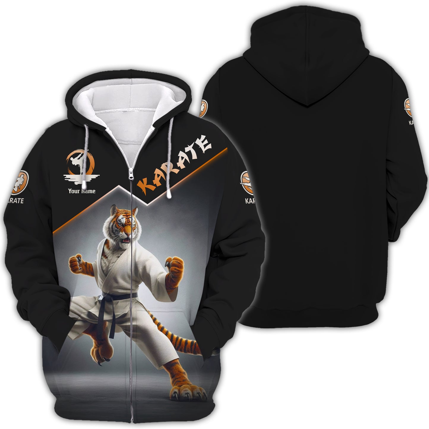 Personalized Karate Tiger Shirt - Unleash Your Inner Warrior