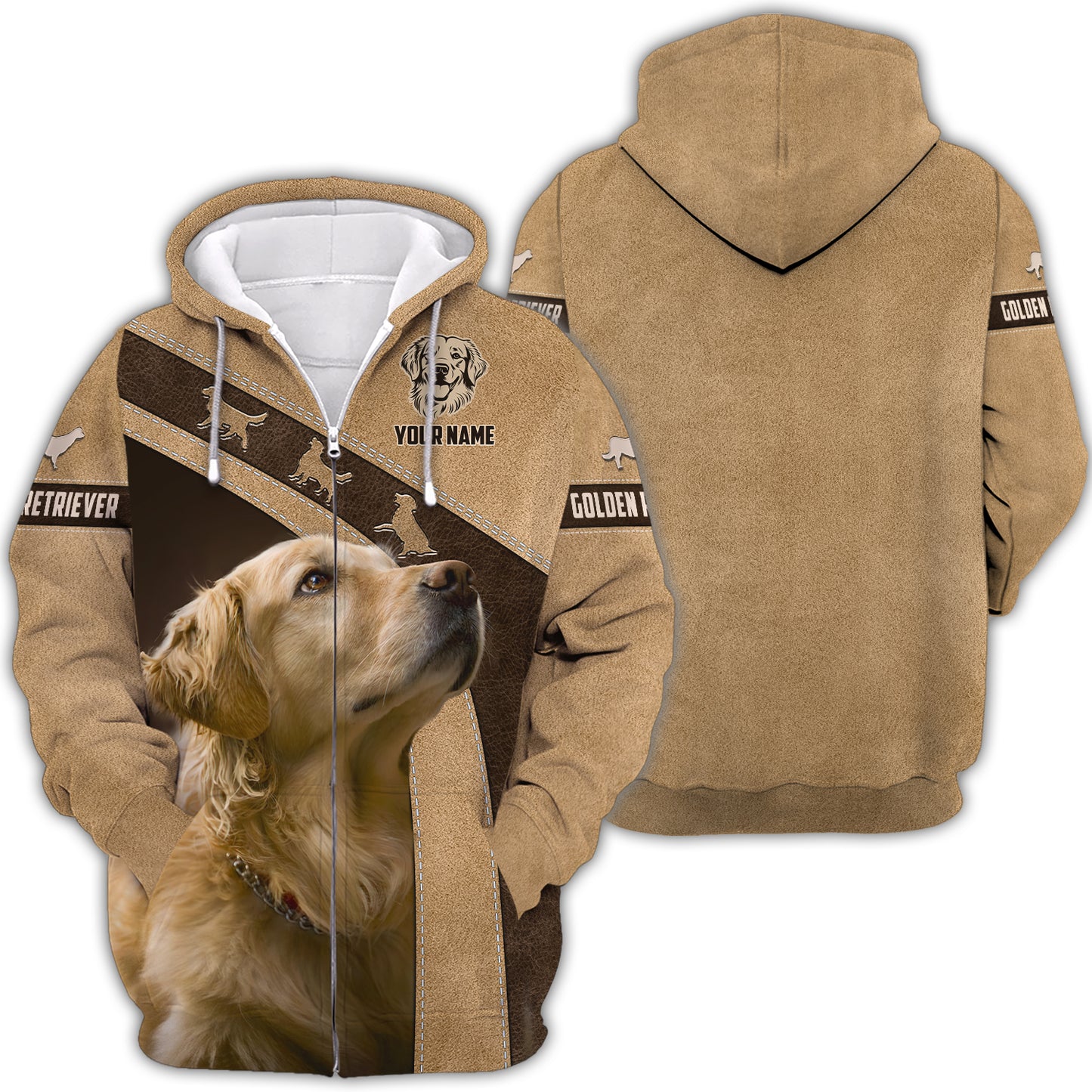 T-shirt Golden Retriever personnalisé – Célébrez votre fidèle compagnon