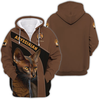 Personalized Abyssinian Cat Shirt - Embrace the Elegance of Abyssinian Felines