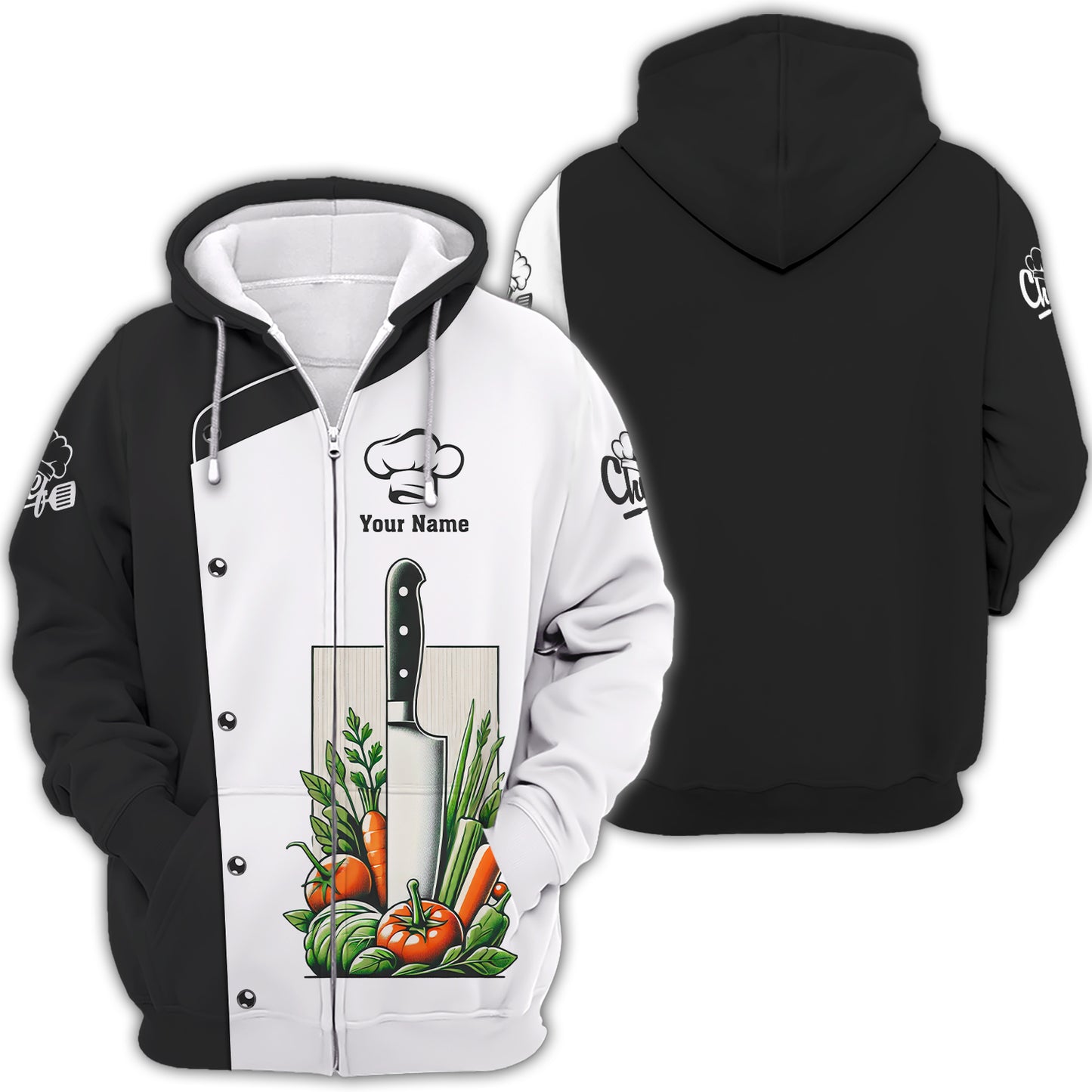 Camisa personalizada con cuchillo de chef: muestra tu pasión culinaria