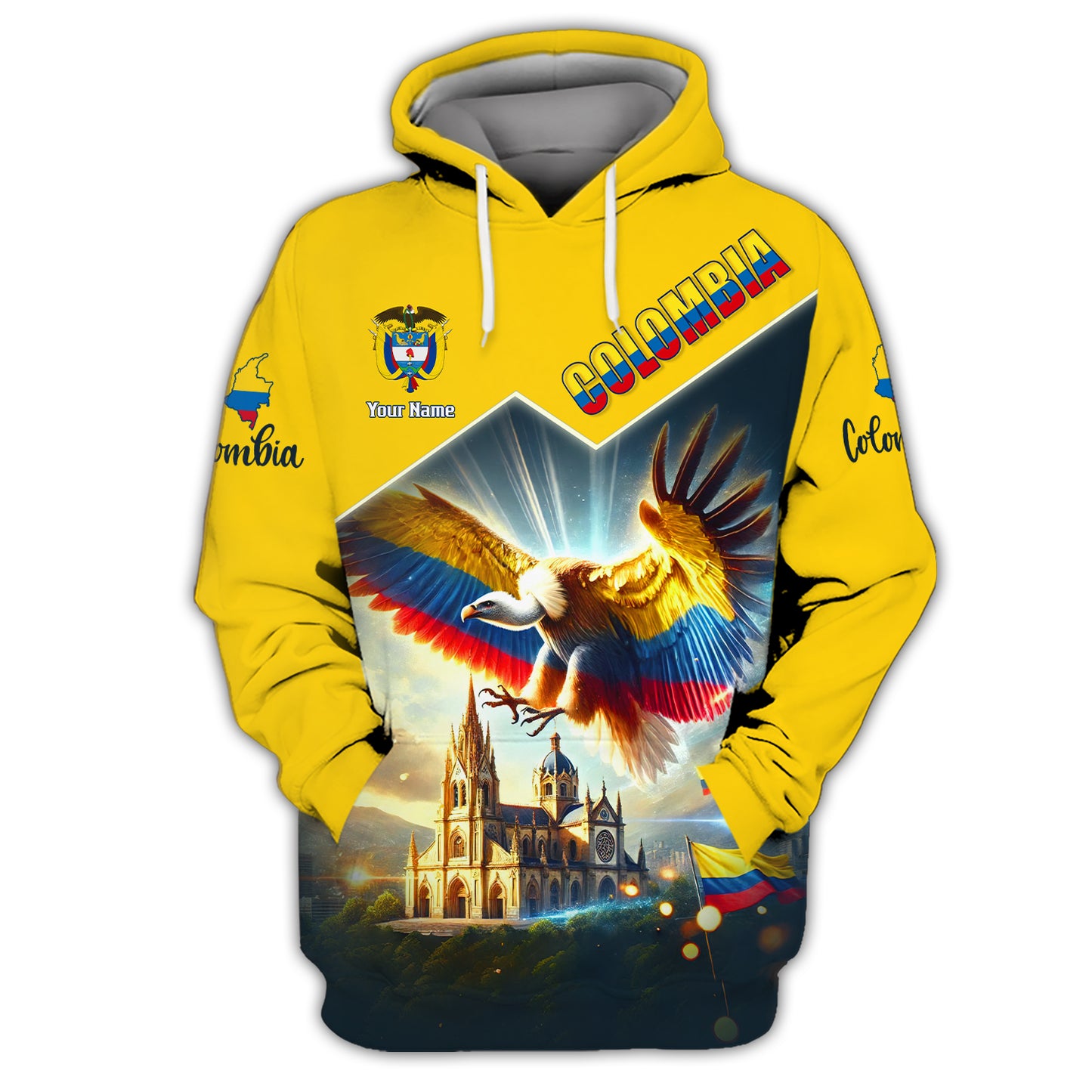 Personalized Colombia Eagle Shirt - Celebrate Colombian Heritage