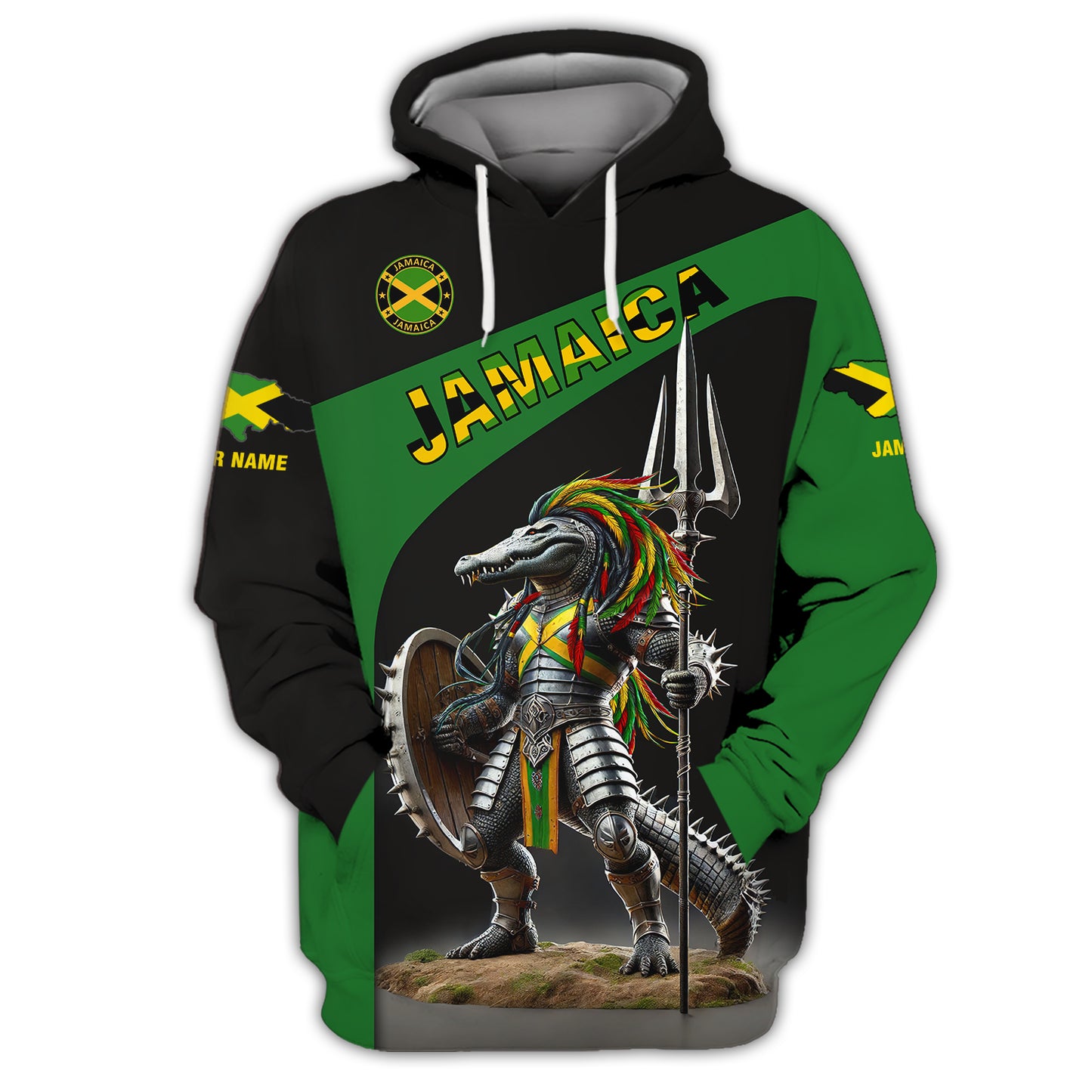 Personalized Jamaica Pride Shirt Great Crocodile Warrior Of Jamaica Gift For Jamaican Lovers