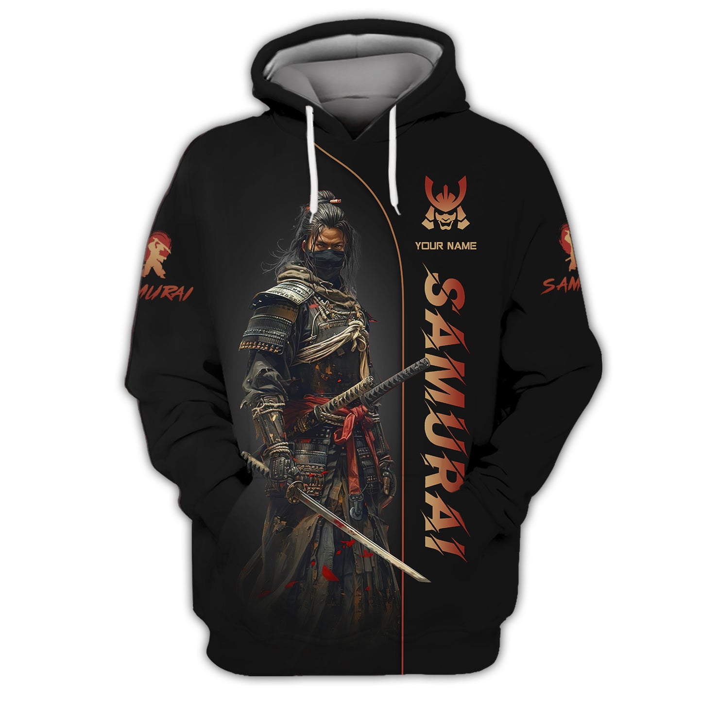 Customizable Samurai Warrior T-shirt Unleash Your Inner Bushido Personalized Name Gift For Samurai Lovers