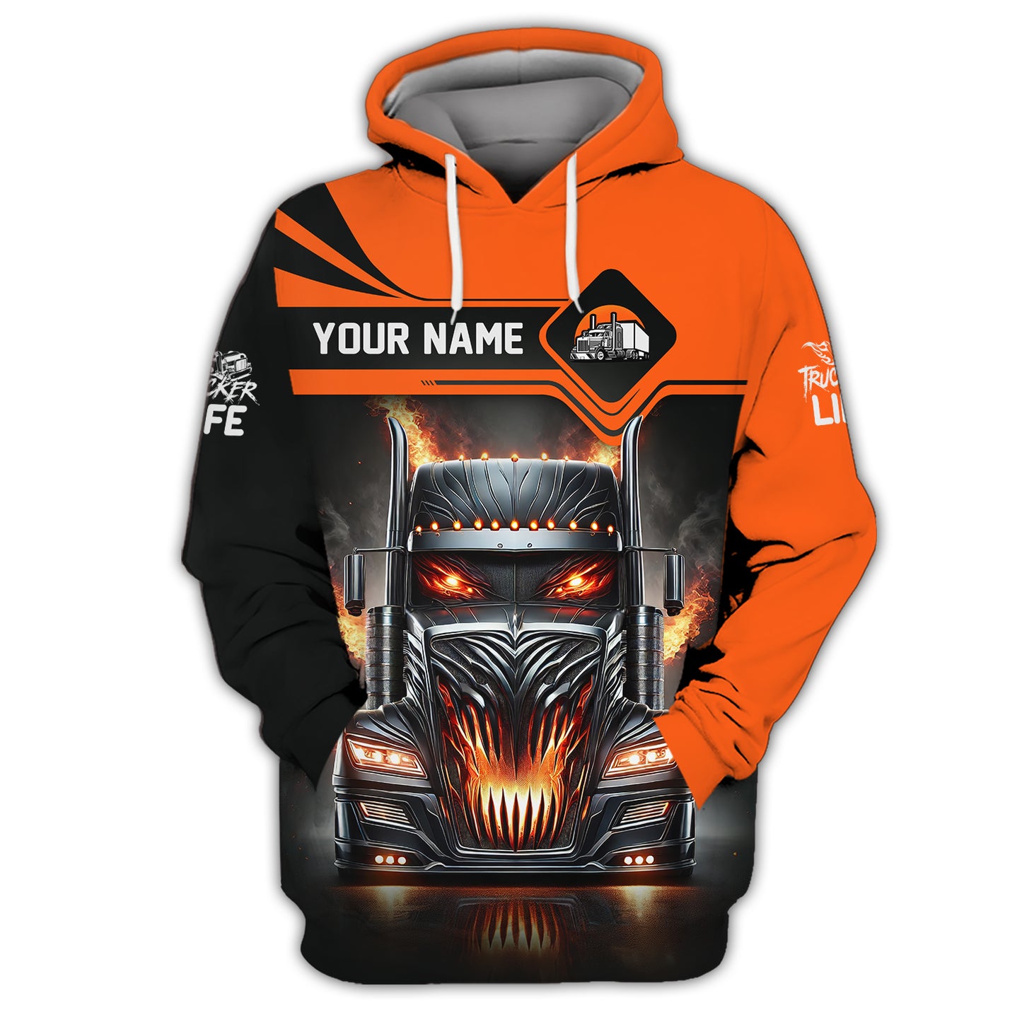 Custom Trucker Life T-Shirt Personalized Name Gift For Trucker Lovers