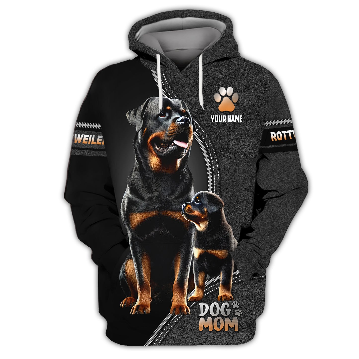 Rottweiler Custom Name T-Shirts Dog Mom 3D Shirt Gift For Dog Lovers