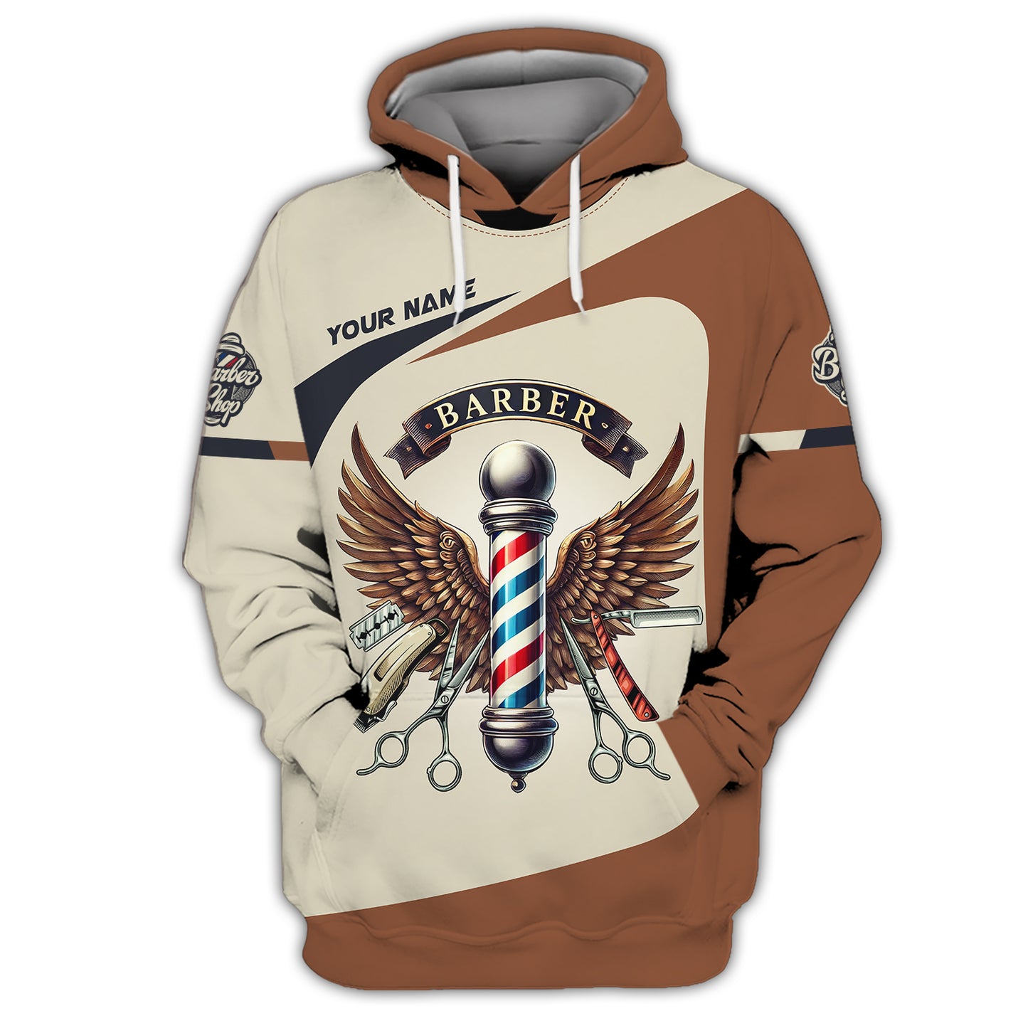 3D Full Print Barber Tools T-Shirts Personalized Name Gift For Barber Lovers