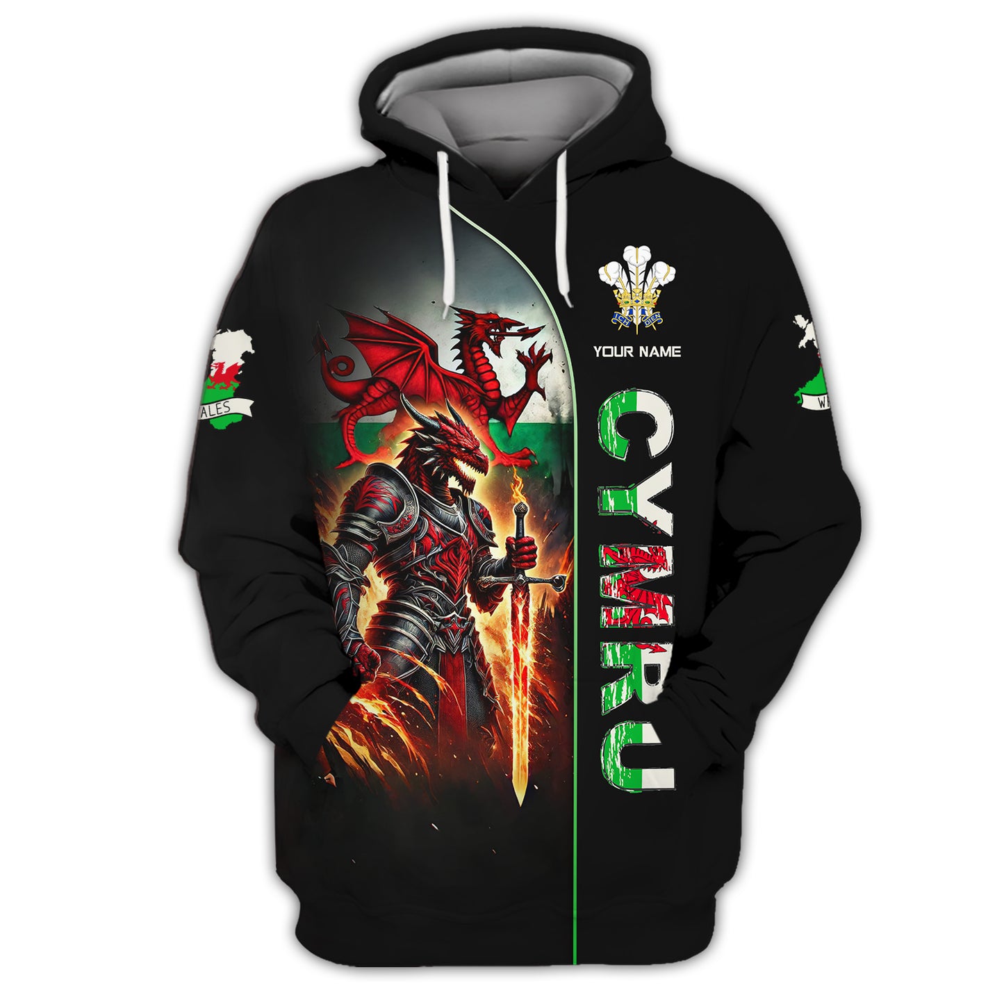 Personalized Cymru Dragon Shirt - Embrace Welsh Pride and Heritage