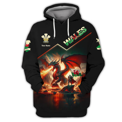 Personalized Wales Dragon Shirt - Show Your Welsh Pride