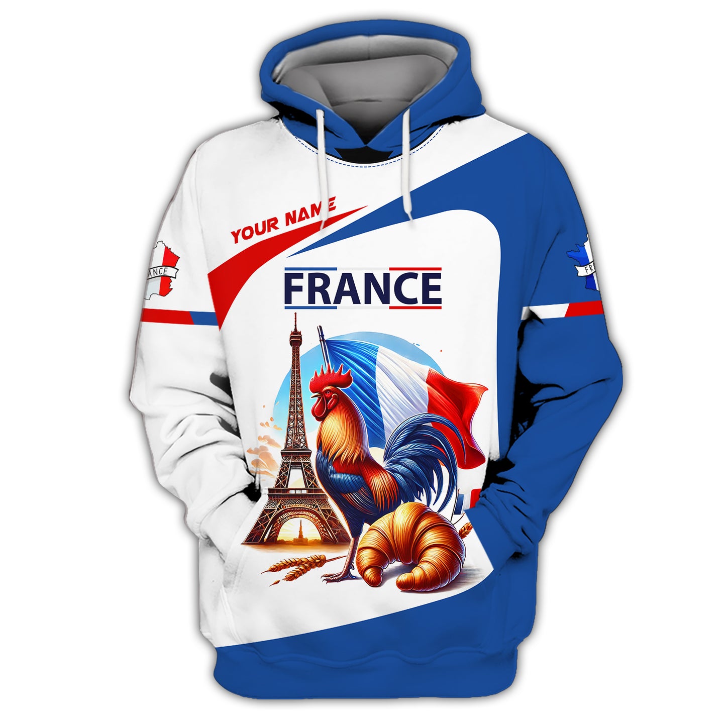 Personalized France Pride Shirt - Celebrate French Heritage in Style