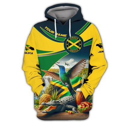 Charm Of Jamaica Custom Name 3D Shirt Personalized Gift For Jamaican Lovers