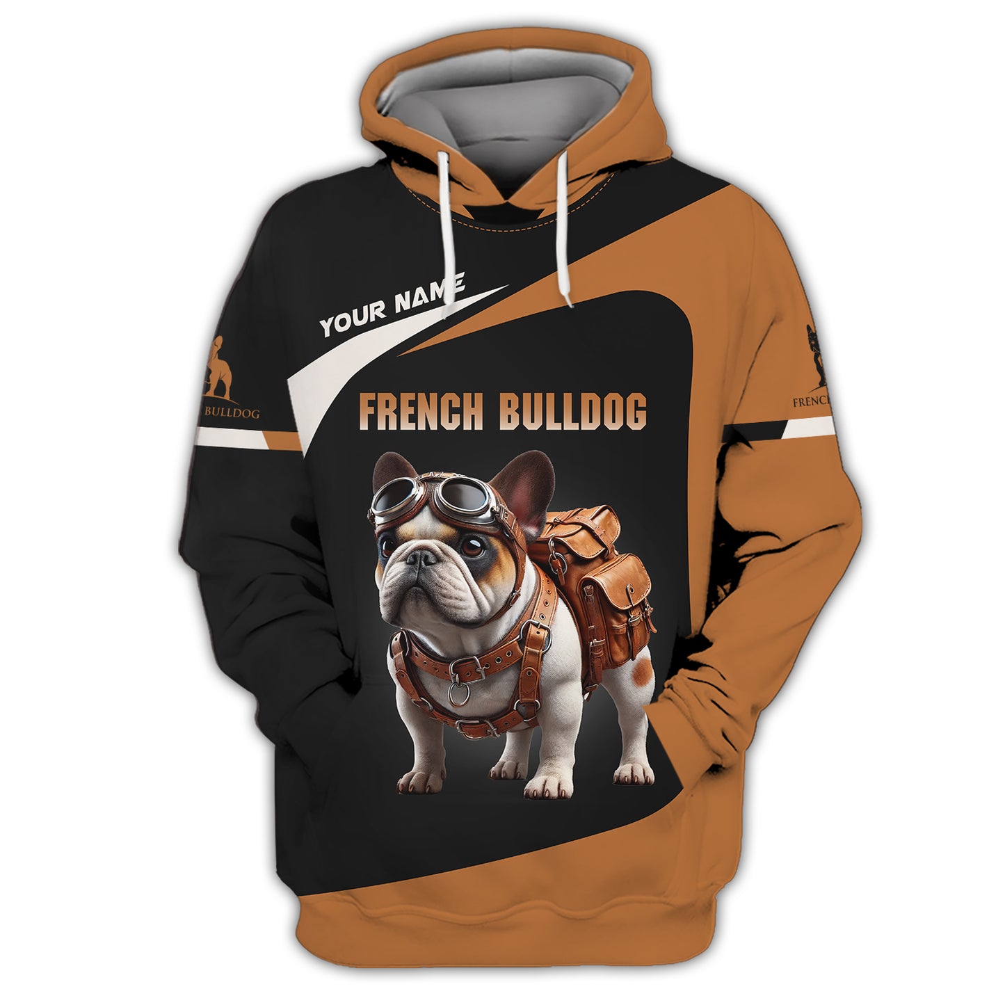 Custom Name T-Shirt Stylish French Bulldog Adventure Gift For Dog Lover