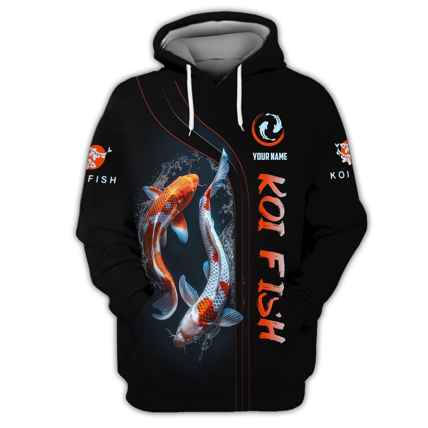 3D Full Print Koi Fish T-Shirts Personalized Name Gift For Koi Fish Lovers