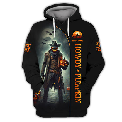 Howdy Pumpkin Custom T-Shirts Halloween 3D Shirt Gift For Halloween Day