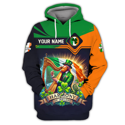 Camisetas de guerrero irlandés con impresión 3D completa, regalo con nombre personalizado para amantes de Irlanda