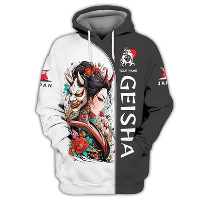 Elegance And Mystery Custom Geisha T-Shirt With Japanese Gift For Japan Lover