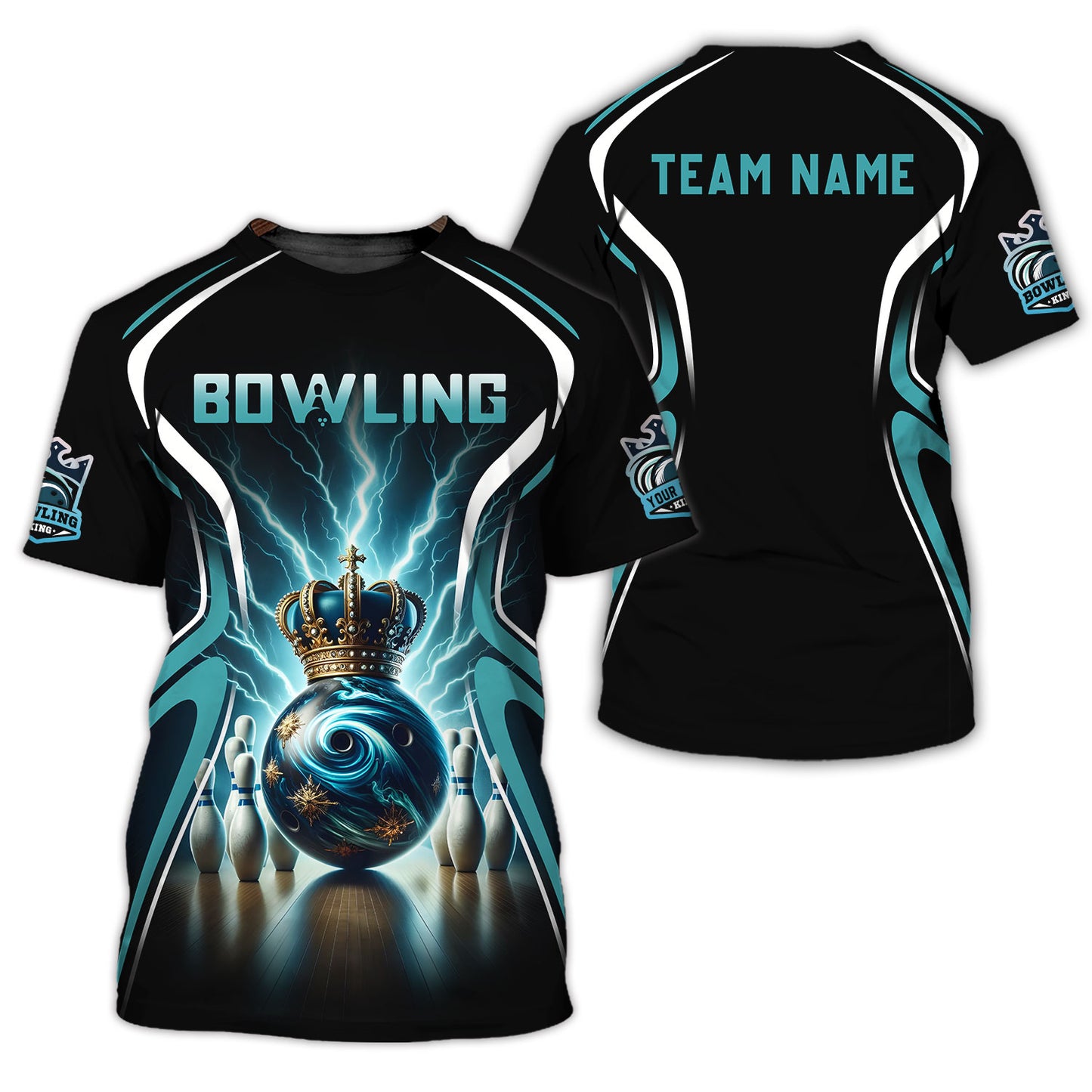 Personalized Bowling Team Shirt - Strike in Winning Style