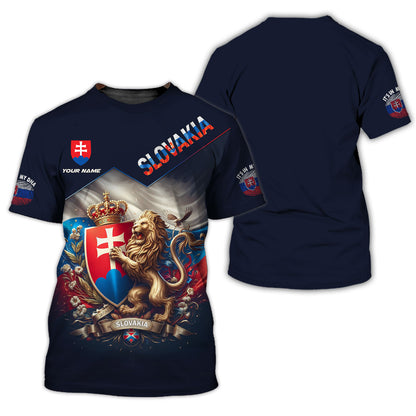 Personalized Slovakia Pride Shirt - Embrace Your Slovak Heritage