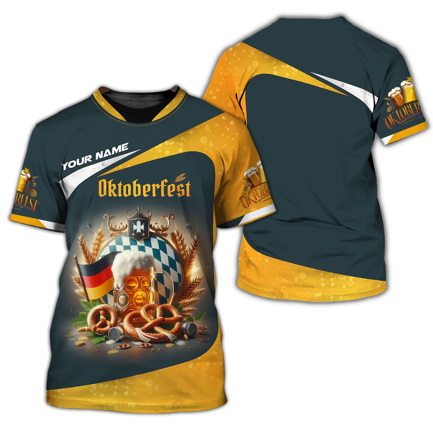 Camiseta personalizada con nombre de Oktoberfest, regalo para amantes de la cerveza