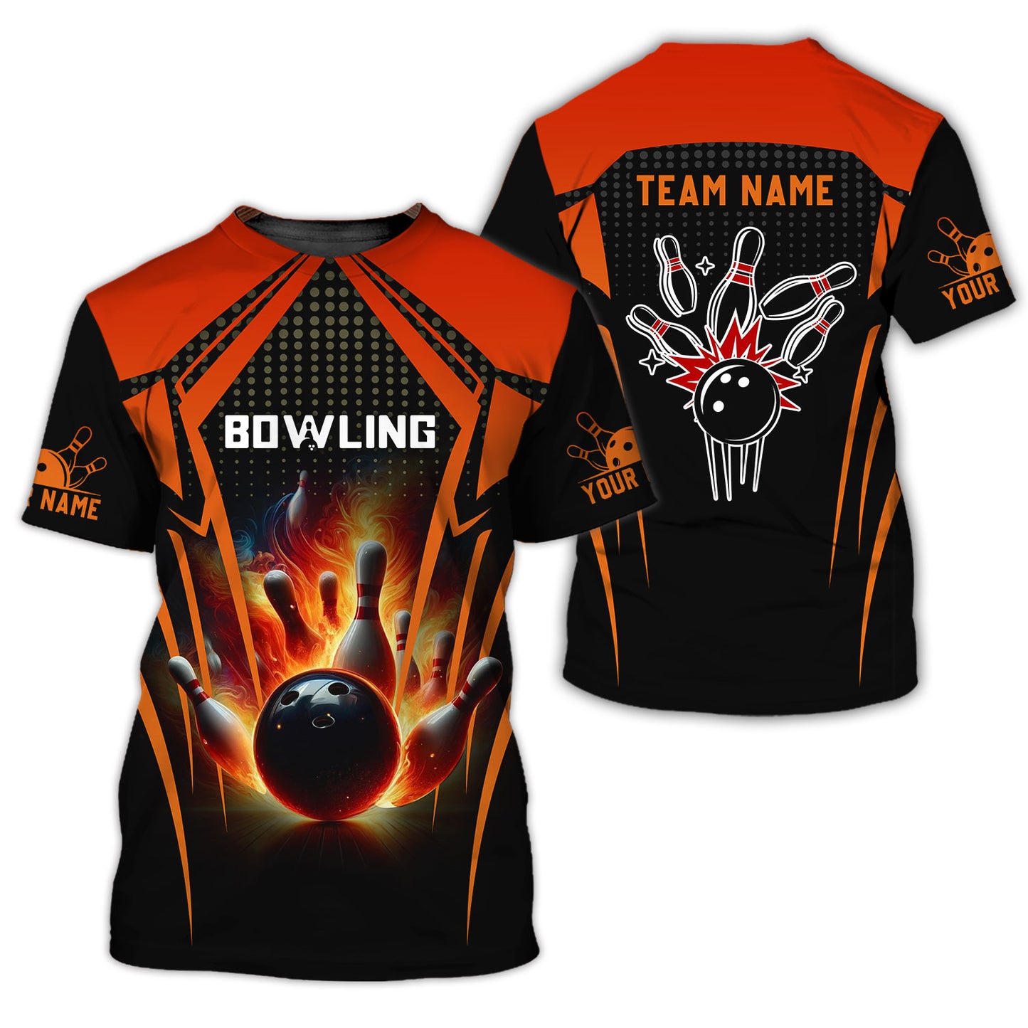 Camiseta personalizada del equipo de bolos: enciende tu juego