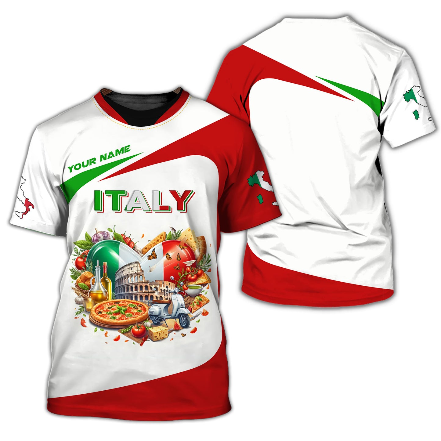 Personalized Italy Pride Shirt - Embrace Italian Heritage