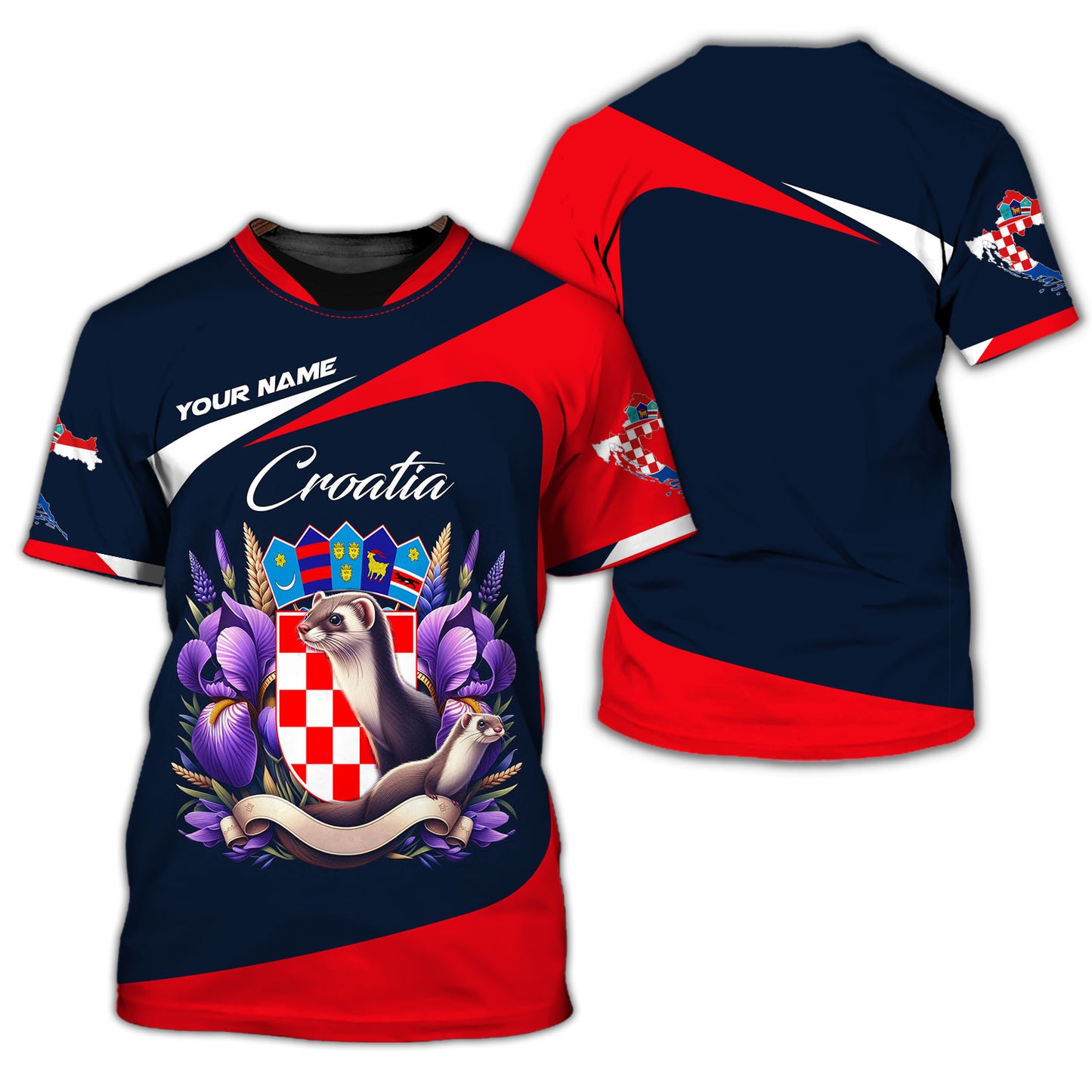 Personalized Croatia Pride Shirt - National Symbol