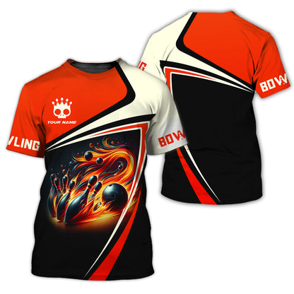 Personalized Bowling Team Shirt - Blaze Your Path