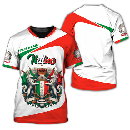 Personalized Italia Pride Shirt - Embrace Your Italian Heritage