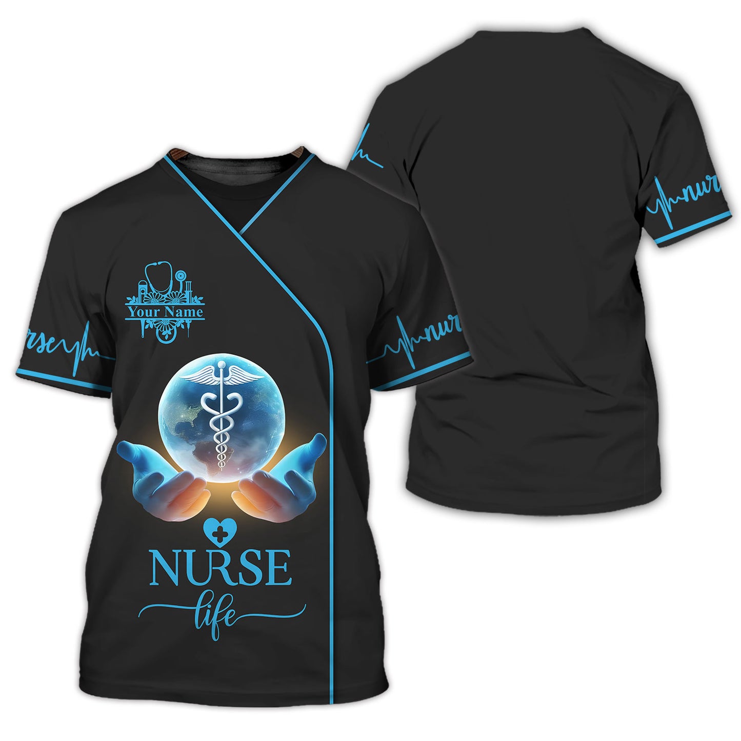 Camiseta de enfermera personalizada – Camiseta Nurse Life