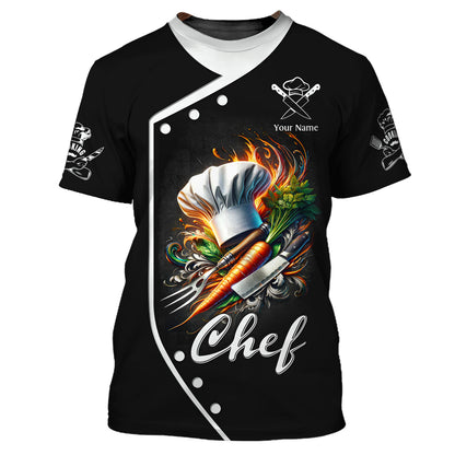 Chef Cooking 3D Shirt Kitchen Tools Custom T-Shirts Gift For Chef