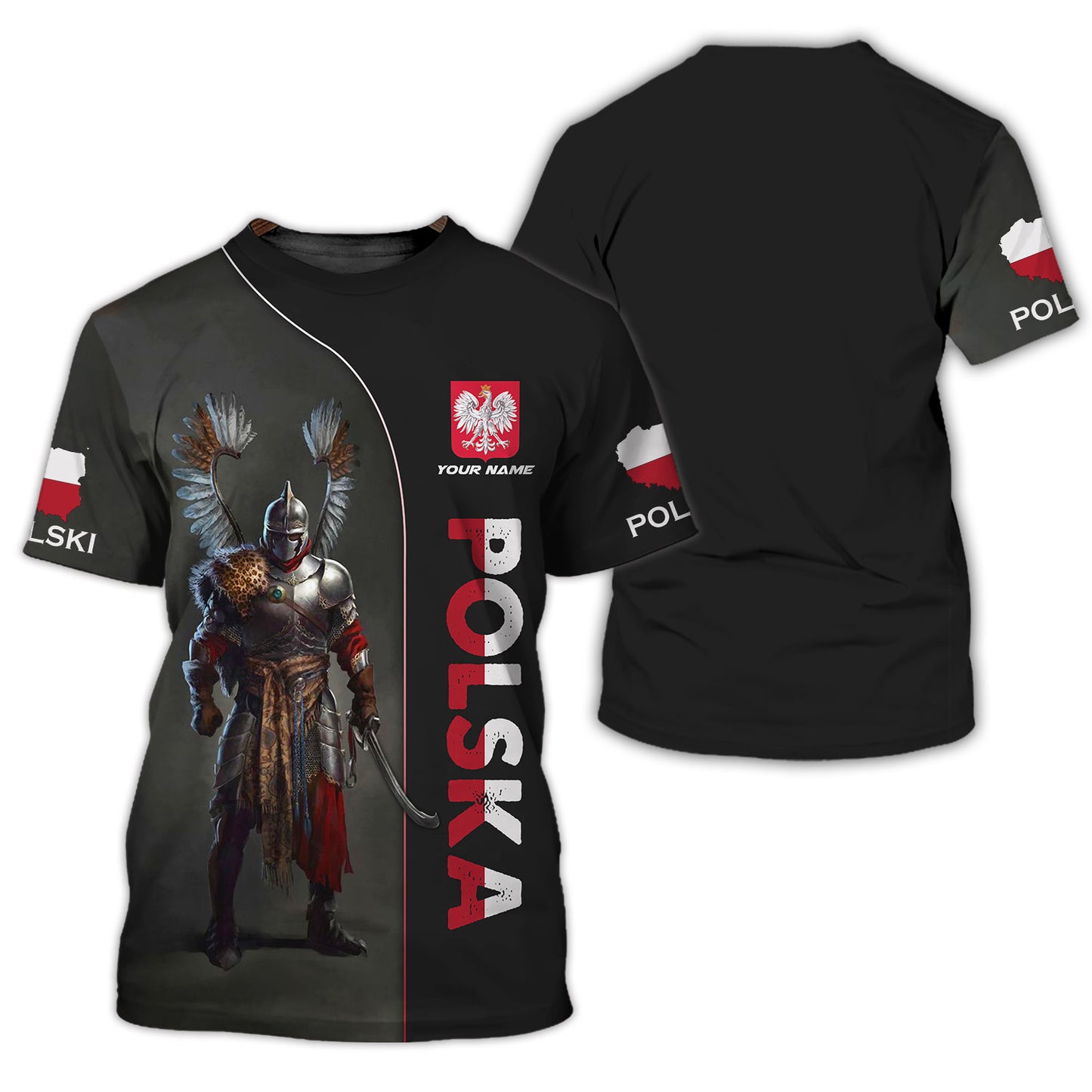 Personalized Poland Pride Shirt - Embrace the Spirit of the Winged Hussars