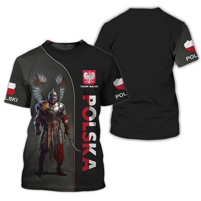 Personalized Poland Pride Shirt - Embrace the Spirit of the Winged Hussars