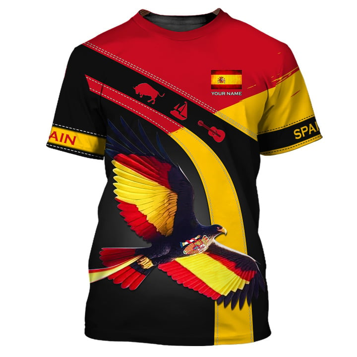 Camiseta personalizada Orgullo de España - Majestuosos iconos de águila y toro