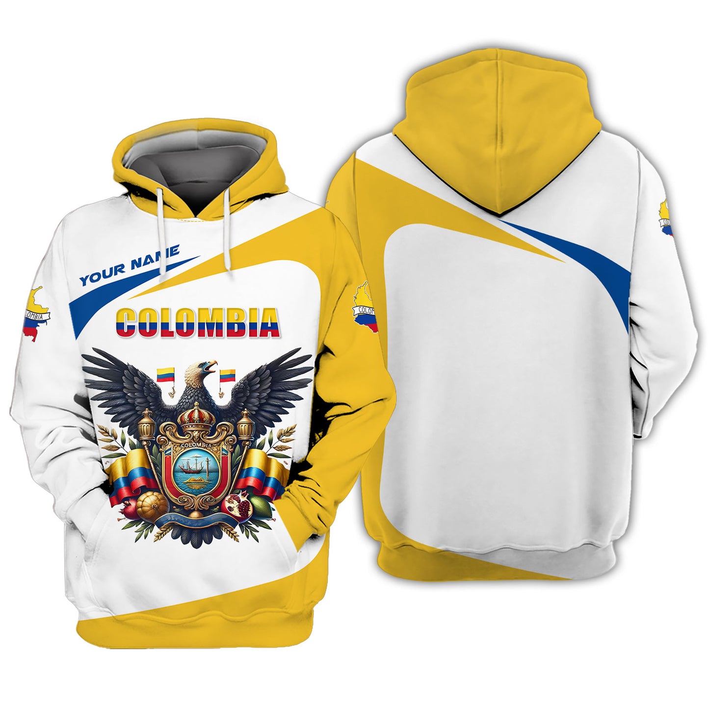 Personalized Colombia Pride Shirt - Emblem of Passion