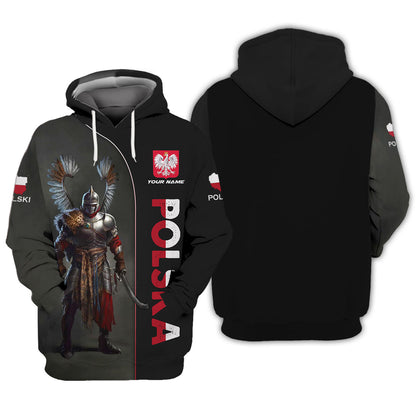 Personalized Poland Pride Shirt - Embrace the Spirit of the Winged Hussars