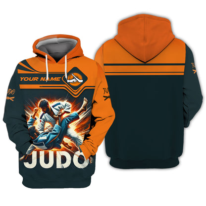 3D Full Print Judo Fighter T-Shirts Personalized Name Gift For Judo Lovers