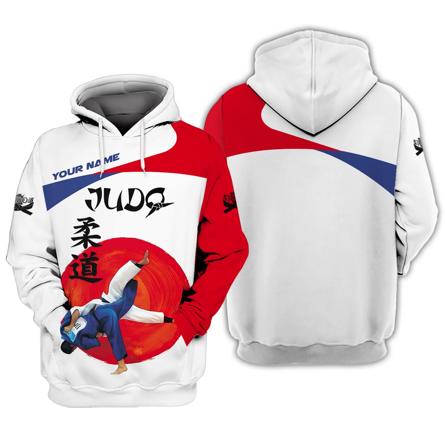 Camiseta de judo con impresión 3D completa, regalo personalizado con nombre para amantes del judo