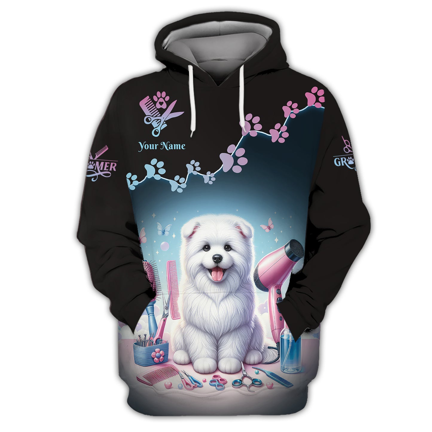 Camisetas personalizadas para peluqueros de perros y herramientas de aseo Camiseta 3D